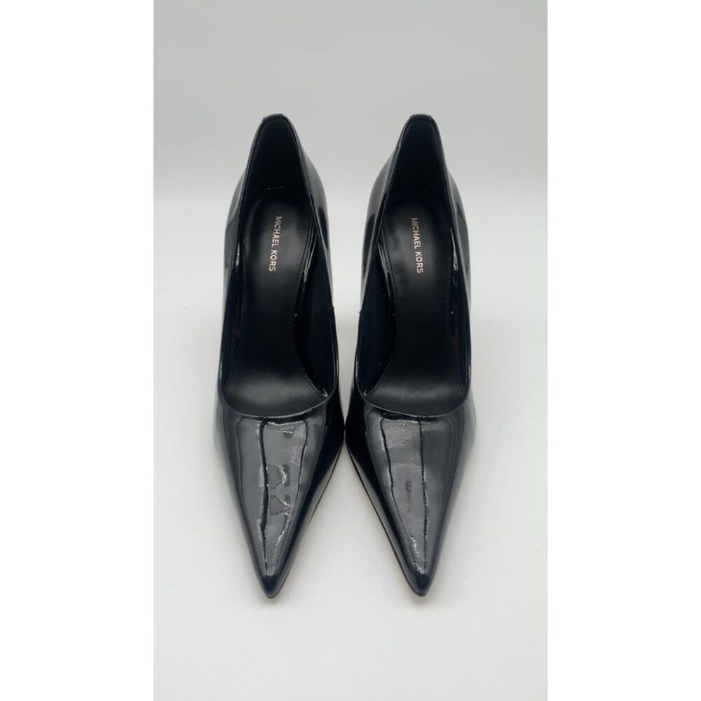 Michael Kors Black Patent Leather Pointed Toe Stiletto Pumps - Picture 2 of 2